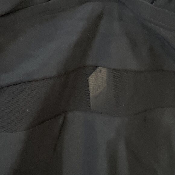 Cupshe Swimsuit Women's 3X Black One Piece Striped Beachy NWT Mesh Accent - Picture 6 of 10